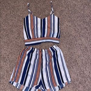 2 piece short set